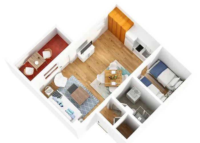 Fewo1846 - Strandresidenz Wassersleben Nele - Studioapartment Mit Balkon Und Meerblick *